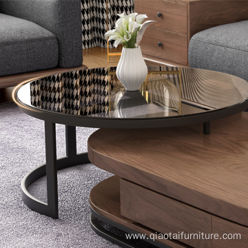 Walnut Color Living Room Furniture Coffee table